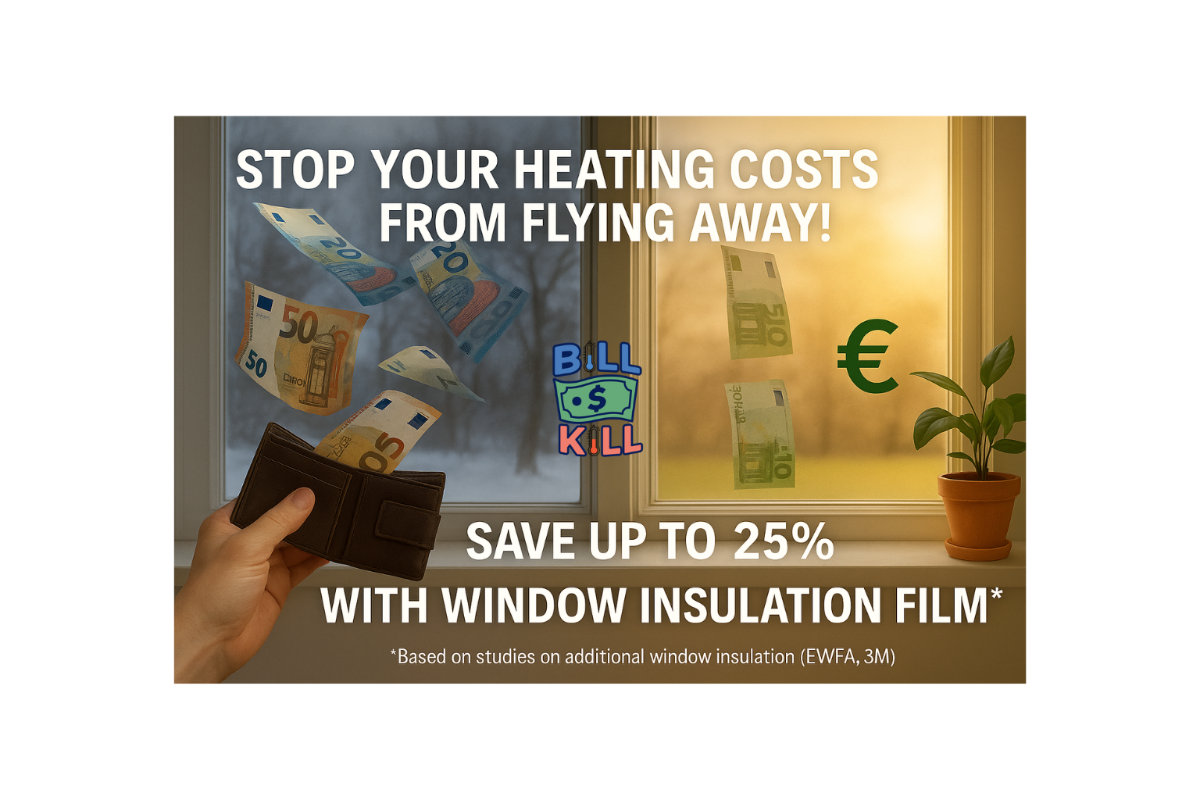 Fenster Isolierfolie gegen Kälte – Heizkosten sparen