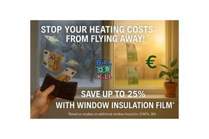 Fenster Isolierfolie gegen Kälte – Heizkosten sparen